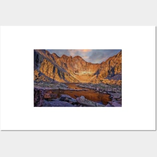 First Light at Chasm Lake Posters and Art